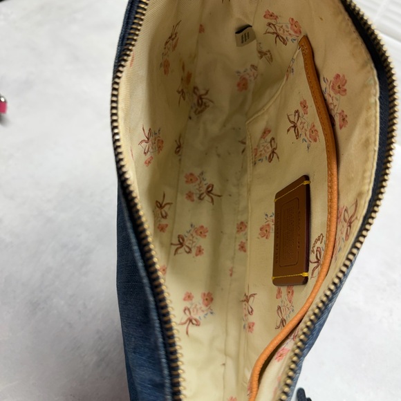 Coach Denim Sutton Shoulder Bag - Picture 6 of 7